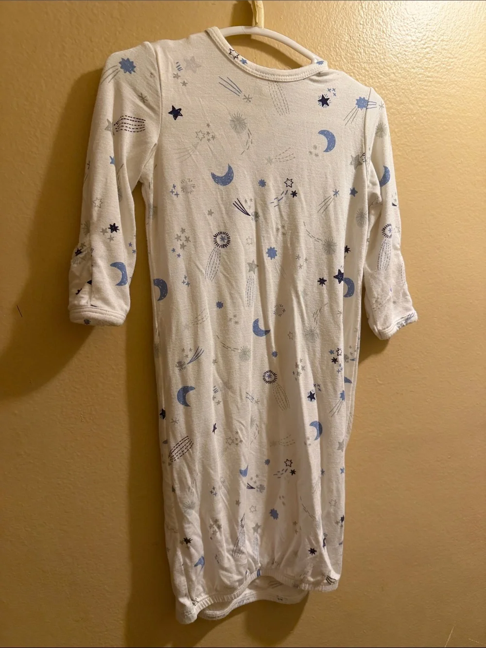 Angel Dear White Moon & Star Sleep Sack with Blue Accents